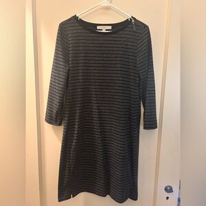 LOFT Blue Long Sleeve Sheath Dress